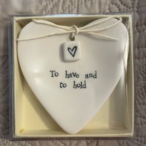 To have and to hold wedding engagement ring dish holder
